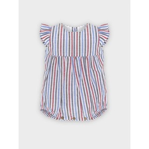 Girls' Striped Romper - Minhon - 1 of 2