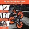 Acekool 440 lbs Stair Climbing Dolly, 6-Wheel Hand Truck with Telescoping Handle & Foldable Frame for Easy Moving on Stairs - 4 of 4