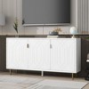 TIRAMISUBEST Modern TV Stand for TV up to 70 inch, Versatile Buffet Sideboard Cabinet with Adjustable Shelves - 2 of 4