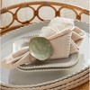 Plum & Post Addie Taupe 100% Cotton Cloth Dinner Napkins Set of 4 - 2 of 4
