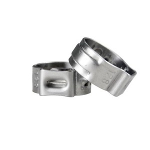50Pcs Stainless Steel Crimp Rings Pinch Clamps For Pex Tubing Pipe Fitting Connections - 1 of 4