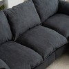 Convertible 3-Seater L-Shaped Sectional Sofa with Storage Footstools - 4 of 4