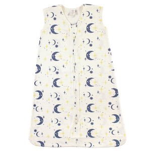 Touched by Nature Baby Boys Organic Cotton Sleeveless Wearable Sleeping Bag, Sack, Blanket, Man In The Moon - 1 of 1