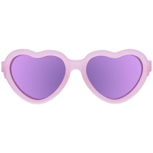 Babiators Polarized Heart - Frosted Pink Purple Mirrored Lens - 0-2 Years - 1 of 4