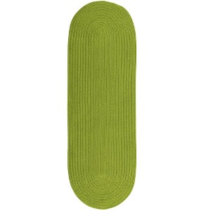 Colonial Mills Reversible Flat-Braid (Oval) Runner - Lime 2'4"x15' - 1 of 2