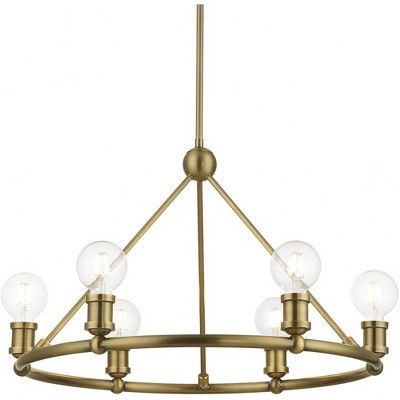 Lansdale Antique Brass 6-Light Contemporary Chandelier
