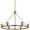 Livex Lighting Lansdale 6 - Light Chandelier in  Antique Brass - 3 of 4