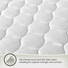 Whisper Organics, 100% Organic Cotton Mattress Protector, a Breathable, Quilted, Fitted Mattress Pad Cover, GOTS Certified, White - King - 2 of 4