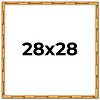 PosterPalooza | 28x28 Bamboo Picture Frame, UV Acrylic, 4 Finishes - Brown, Black, Gold, and Natural - 2 of 4