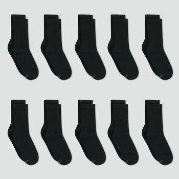 Hanes Women's Cushioned 10pk Crew Socks - 5-9
