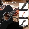 GLARRY 41in Acoustic Electric Guitar Beginner Kit with 15W Amp, 5-band EQ Cutway Design 6 Strings Electric Acoustic Guitar with Bag, Strap, Picks - 4 of 4