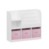 Lycvki Kids Bookcase Toy Storage with 3 Collapsible Fabric Drawers - 2 of 4