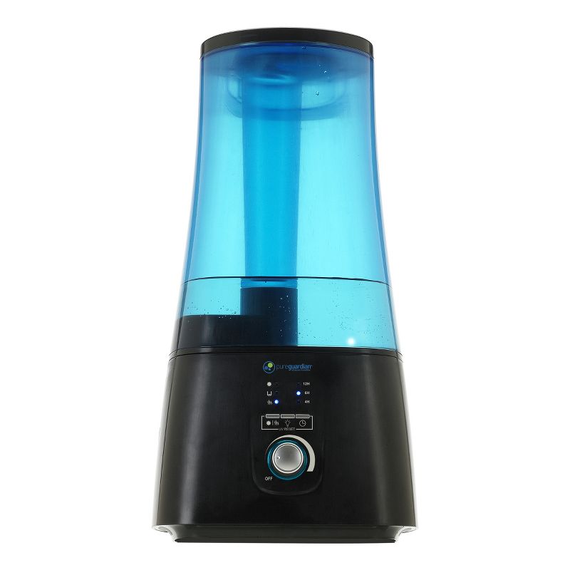 Pure Guardian Ultrasonic Warm &#38; Cool Mist Humidifier with UV-C &#38; Aroma Tray Black, 1 of 7