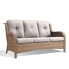 Buenhomino Outdoor Patio Couch Wicker Sofa - 3 Seater Rattan Sofa for Outside Patio Garden with Deep Seating and Olefin Cushions - 2 of 4