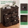 AMERLIFE Farmhouse Drawer Dresser with Storage Drawers - 4 of 4