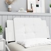 vidaXL Headboard Cushion Hanging Upholstered Pillow Back Bedroom Faux Leather - White 39.4" - 2 of 4