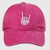 Anna-Kaci Women's Vintage Washed Skull Hand Embroidered Baseball Cap - 2 of 4
