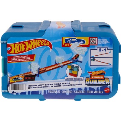 Hot Wheels Track Builder Ice Crash Pack Track Set