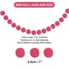 Unique Bargains Party Decorative Polyester Yarn Pom Pom Ball Garlands 4 Pcs - 2 of 4