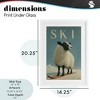 Stupell Industries Ski Aspen Sheep Framed Print Under Glass Art - 4 of 4