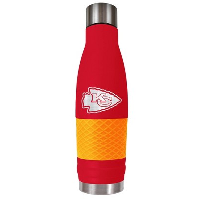 NFL Kansas City Chiefs 20oz Sport Water Bottle with Silicone Grip