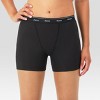 Hanes Originals Women's 4pk Breathable Stretch Cotton Mid-Thigh Boxer Briefs - White/Red/Black - 3 of 4