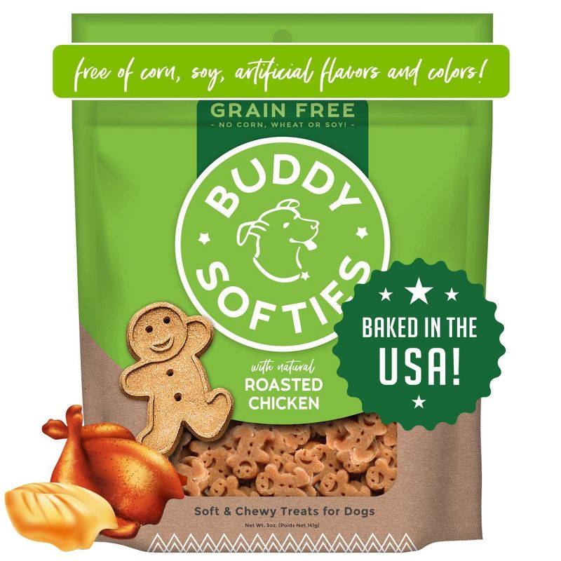Buddy Biscuits Grain Free Chicken Soft &#38; Chewy Treats Dog Treats - 5oz, 1 of 13