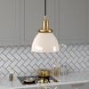 Hudson and Canal 8" Wide Pendant with Metal Shade - 2 of 4
