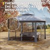 11x11 Pop Up Instant Gazebo Tent for Backyard, Pop Up Gazebo With Mosquito Netting, Outdoor Canopy Gazebos Waterproof With Portable Carrying Bag - 2 of 4