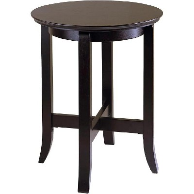 Winsome Toby Round Accent End Table Espresso