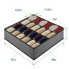 Garnen Drawer Organizer Clothes, 24 Cell Dresser Organizer Bins Divider for Socks Underwear Organizers, Baby Nursery Closet Organizer & Storage, Gray - 3 of 4