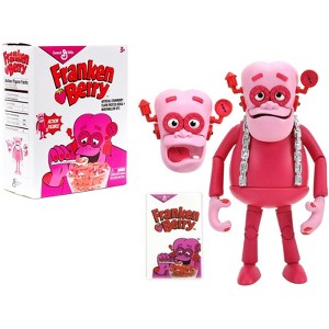 Franken Berry 6.25" Moveable Figurine with Alternate Head and Cereal Box "General Mills" 1/12 Scale by Jada - 1 of 4