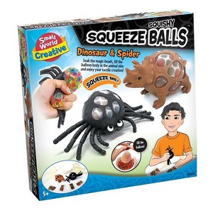 Small World Toys Squishy Squeeze Balls Dinosaur & Spider Kit - 1 of 3