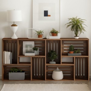 Hommoo 70.9" 3-Tier Console Table with Storage Shelves - 1 of 4