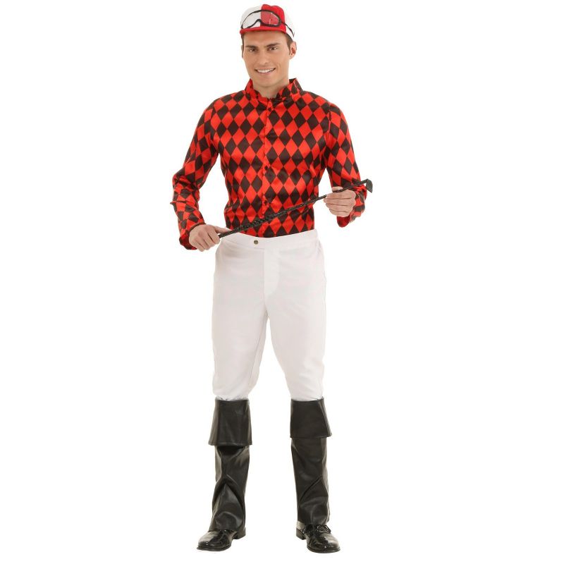 HalloweenCostumes.com Plus Size Men's Horse Jockey Costume, 1 of 2