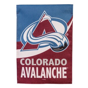 NHL Colorado Avalanche Garden Flag 12x18 Double Sided, Officially Licensed Sports Flags For Outside, Indoor and Outdoor Flags for Hockey Fans - 1 of 1