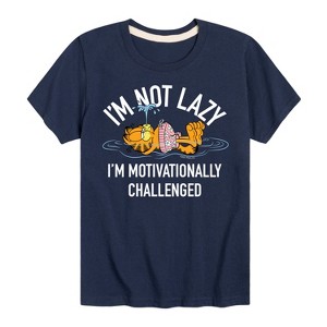 Boys' - Garfield - Not Lazy Short Sleeve Graphic T-Shirt - 1 of 4