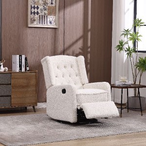 CAVINAS Rocking Recliner Chair, 360 Degree Swivel Chair, Nursery Rocking Chair, Modern Glider Chair, Modern Rocking Swivel Recliner Chair - 1 of 4