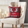 The Lakeside Collection Lodge Accent Pillows or Throw - Oh Deer Pillow - 4 of 4