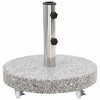 vidaXL Parasol Base Grey Granite and stainless steel Medium - 2 of 4