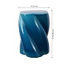 JONATHAN Y Yves 18" Modern Minimalist Rope Twist Ceramic Indoor/Outdoor Garden Stool - 4 of 4
