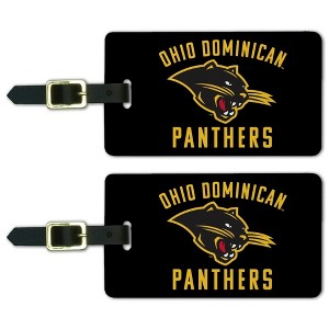 Ohio Dominican University Panthers Logo Luggage ID Tags Suitcase CarryOn Cards  Set of 2 - 1 of 4