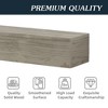 70" Rustic Wood Fireplace Mantel, Wall-Mounted Floating Shelf for Home Decor, Gray - 3 of 4