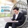SereneLife Hanging Egg Chair with Stand - SLGZ0EGG.5 - 3 of 4