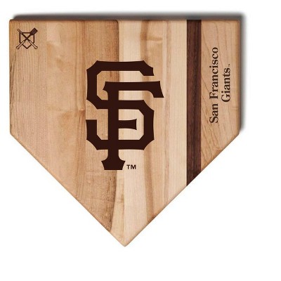 MLB 12-Inch Wooden Home Plate Cutting Board, San Francisco Giants