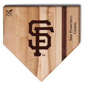 MLB 12-Inch Wooden Home Plate Cutting Board, San Francisco Giants - 1 of 2