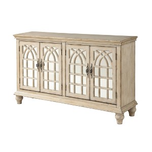 Baskill 4 Door TV Stand for TVs up to 62" French Cream - Treasure Trove Accents - 1 of 4