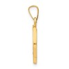 Black Bow Jewelry 14k Yellow Gold Hollow Round Miraculous Medal Pendant, 15mm (9/16 In) - 2 of 4