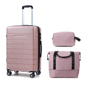 Lightweight Expandable ABS Hardshell Suitcase with TSA Lock, Spinner Wheels, and Telescopic Handle, Hardside Luggage for Men Women - 1 of 4