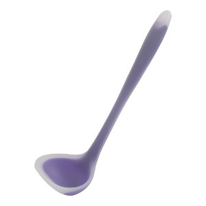 Unique Bargains Silicone Heat Resistant Ergonomic Handle Non-Stick Soup Kitchen Spoon 8.3 Inch 1 Pc - 1 of 4
